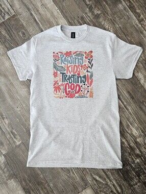 Religious Mom shirt Raising Kids And Trusting God Jesus cute popular Mama